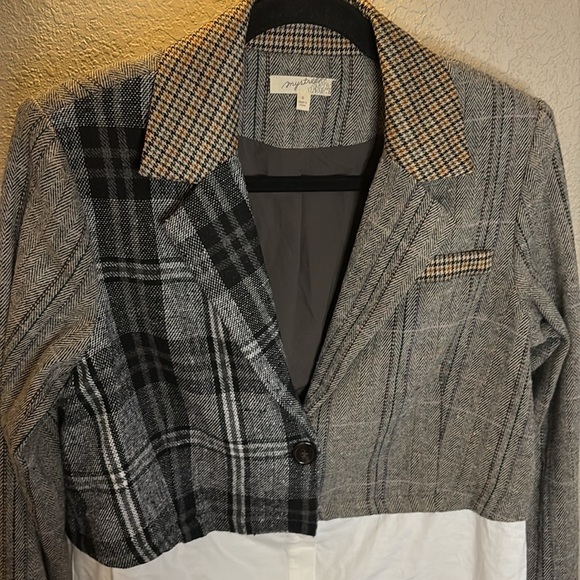 Mystree Mixed Print Button-Down Shirt or Blazer/ Size small/ NWOT - Picture 6 of 11